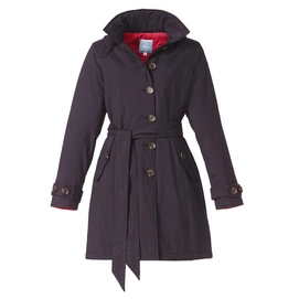 Regenjas Happy Rainy Days Trenchcoat Gewatteerd Lucine Zwart