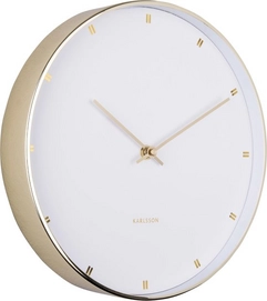 Clock Karlsson Petite Metal White With Gold