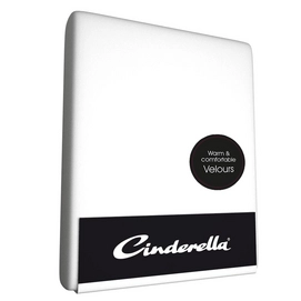 Velours Hoeslaken Cinderella Wit