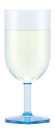 Witte Wijnglas Bodum Oktett Kunststof Blue Moon 230 ml (Set van 4)