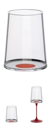 Witte Wijnglas / Tumbler Trebonn SplitGlass Rood 280 ml (Set van 2)
