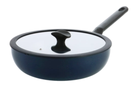Wokpan BK Enjoy Met Keramische Antikleeflaag Met Deksel 28 cm