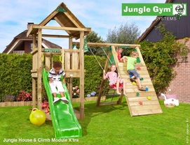 Speelset Jungle Gym Jungle House + Climb X'tra Groen