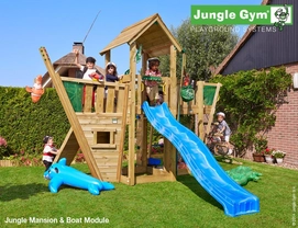 Speelset Jungle Gym Jungle Mansion + Boat Blauw