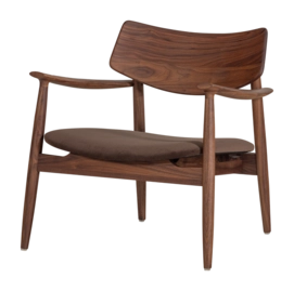 WOOOD Bask Fauteuil - Walnoothout - Bruin