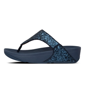 Flip Flops FitFlop Lulu Glitter Toe-Thongs Midnight Navy-Shoe size 36