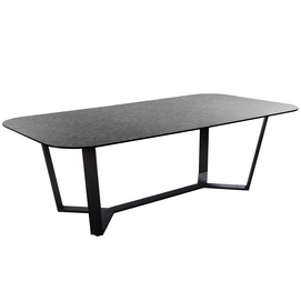 Table de Jardin Yoi Teeburu Ovale Black Concrete 240 x 120 cm