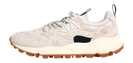 Baskets Flower Mountain Homme Yamano 3 Uni Suede Cotton Cloth Beige