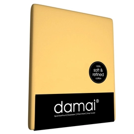 Drap-housse Split Damai Jaune (Coton)