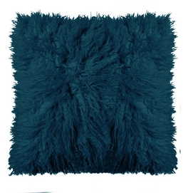 Sierkussen Essenza Yeti Petrol Fake Fur (50 x 50 cm)