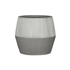 Bloempot Pottery Pots Ridged Harley L White stripe 53 x 48 cm