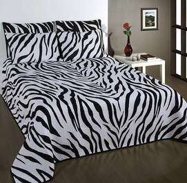Couvre-lit Bamar Zebra Blanc