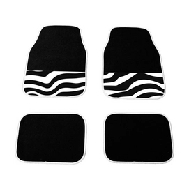 Mattenset Carpoint Uni Zebra (4-delig)