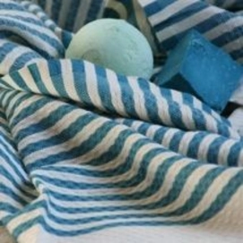 Fouta Call it Zebra Bleu Pâle
