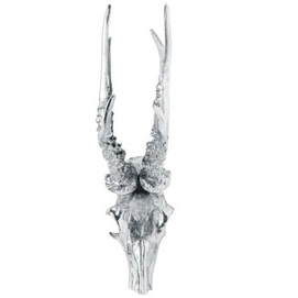 Wanddecoratie Oh My Deer Skull Head Zilver Small