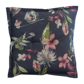 Coussin d'Assise Madison Universeel Cato Indigo (50 x 50 cm)
