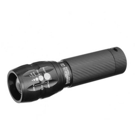 Zaklamp Homeij LED Slider 3AAA Aluminium Zwart