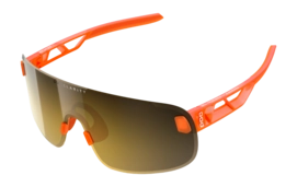 Zonnebril POC Unisex Elicit Fluo Orange Translucent/Clarity Road/Partly Sunny Gold Extra lens