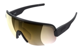 Zonnebril POC Unisex Aim Uranium Black/Clarity Road/Partly Sunny Gold Gepolariseerd