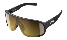 Zonnebril POC Unisex Aspire Mid Uranium Black/Clarity Road/Partly Sunny Gold Gepolariseerd