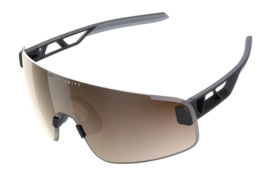 Zonnebril POC Unisex Elicit Toric Uranium Black/Clarity Trail/Partly Sunny Silver Gepolariseerd