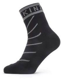 Fietssok Sealskinz Unisex Waterproof Warm Weather Ankle Length Hydrostop Black Grey