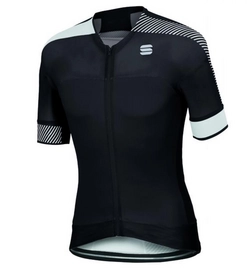 Fietsshirt Sportful Men Bodyfit Pro Evo Jersey  Black White