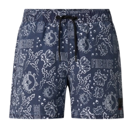 Zwembroek Bogner Fire + Ice Men Nelson2 Night Blue Print Regular fit