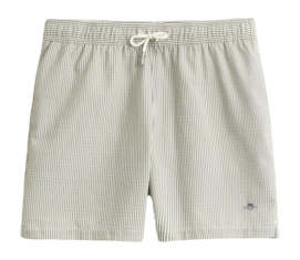 Zwembroek GANT Men Striped Seersucker Dry Herb Green Regular Fit
