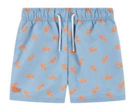 Zwembroek Lacoste Boys Croc Print Lacoste Chambray Regular Fit