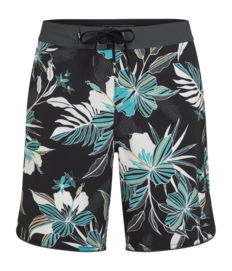 Zwembroek O'Neill Men Hyperfreak Mysto Scallop 19 Inch Boardshorts Black Regular Fit