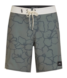 Zwembroek O'Neill Men Hyperfreak Mulled Basil Mysto Scallop 19 Inch Boardshorts Regular Fit