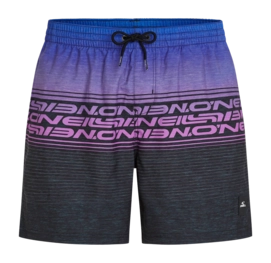 Zwembroek O'Neill Men Logo Stripe 16 Inch Swimshorts Blue Heritage O'Neill Stripe Regular Fit