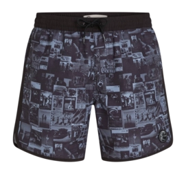 Zwembroek O'Neill Men O'Riginals Scallop 16 Inch Swimshorts Black Out Heritage All-Over Print Regular Fit