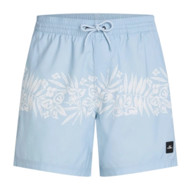 Zwembroek O'Neill Men Uni Flower 16 Inch Light Blue Tropical Stripe Swimshorts Regular Fit
