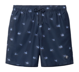 Zwembroek Shiwi Men MIKE 7 Inch Blue Navy Multi Fish