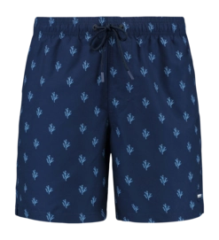 Zwembroek Shiwi Men Mike 7 Inch Blue Navy Sketched Coral