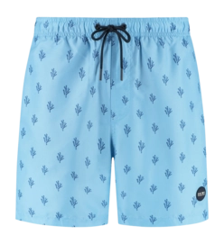 Zwembroek Shiwi Men Mike 7 Inch Blue Sky Sketched Coral