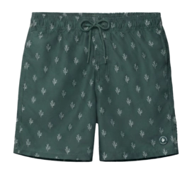 Zwembroek Shiwi Men MIKE 7 Inch Green Leaf Sketched Coral