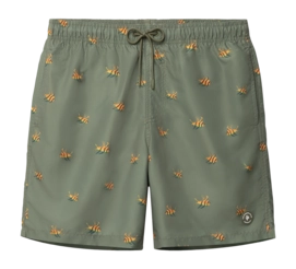 Zwembroek Shiwi Men MIKE 7 Inch Green Olive Multi Fish