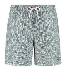 Zwembroek Shiwi Men Mike 7 Inch Green Smokey Geo Square
