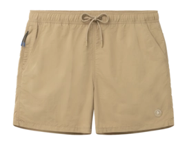 Zwembroek Shiwi Men NATE QUICK DRY 5 Inch Solid Beige Rock