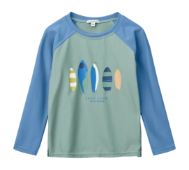 Zwemshirt Liewood Kids Noah Placement Longsleeve Boards / Light Peppermint