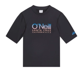 Zwemshirt O'Neill Boys Skins Shortsleeve Black Out Nauwsluitende pasvorm