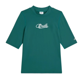 Zwemshirt O'Neill Girls Skins Shortsleeve Botanical Heat Nauwsluitende pasvorm