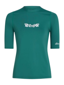 Zwemshirt O'Neill Women Skins Shortsleeve Botanical Heat Aansluitende pasvorm