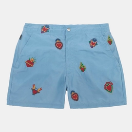 Zwemshort OAS Men Full Embroidery Hearts on Fire